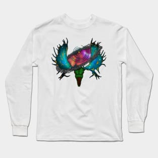 Cosmic Moose Skull Long Sleeve T-Shirt